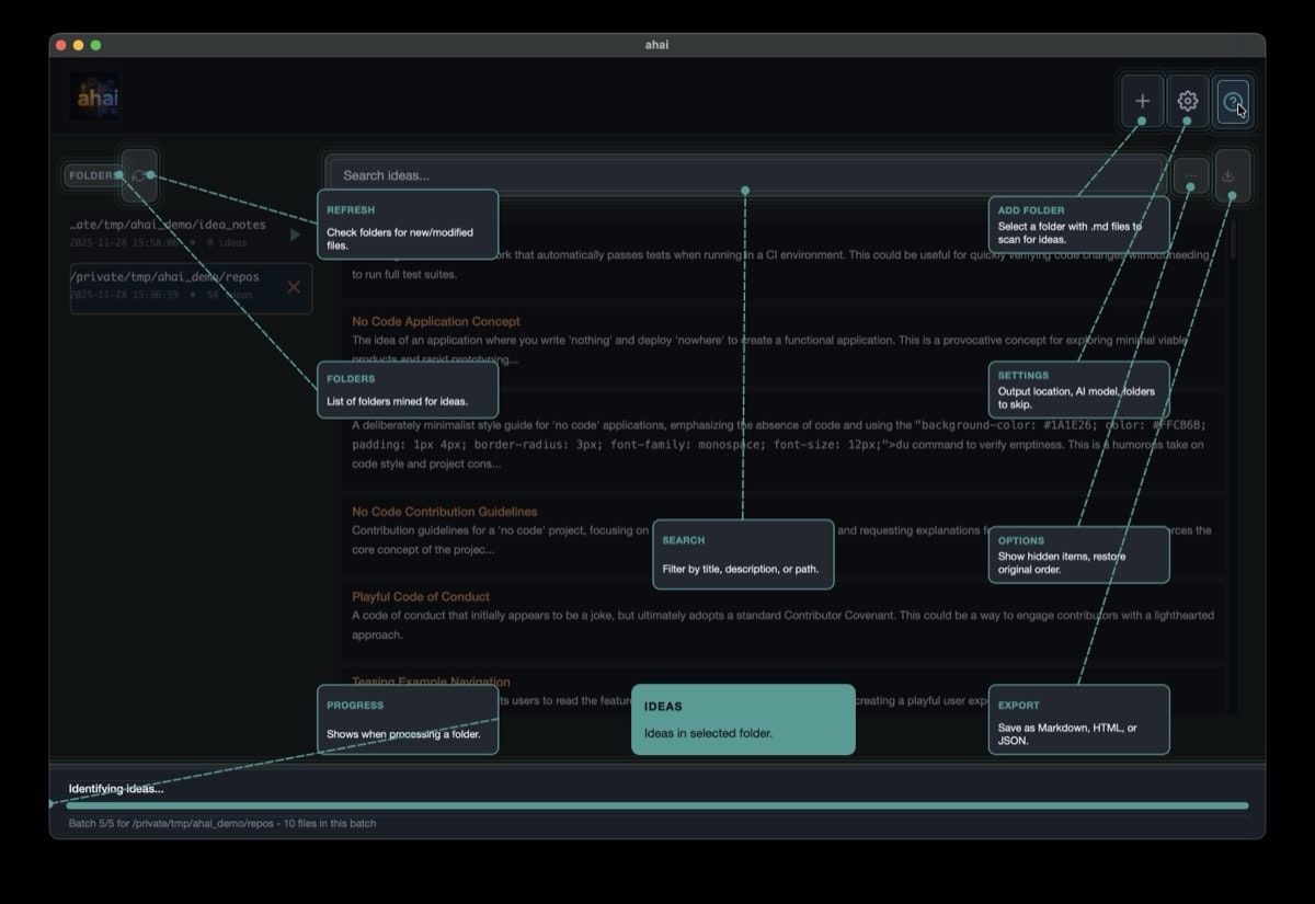 ahai - Screenshot 3 showing product features and functionality