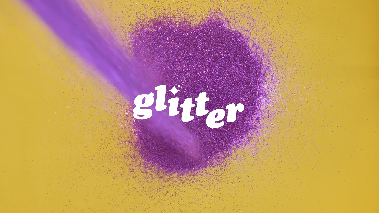 Glitter logo