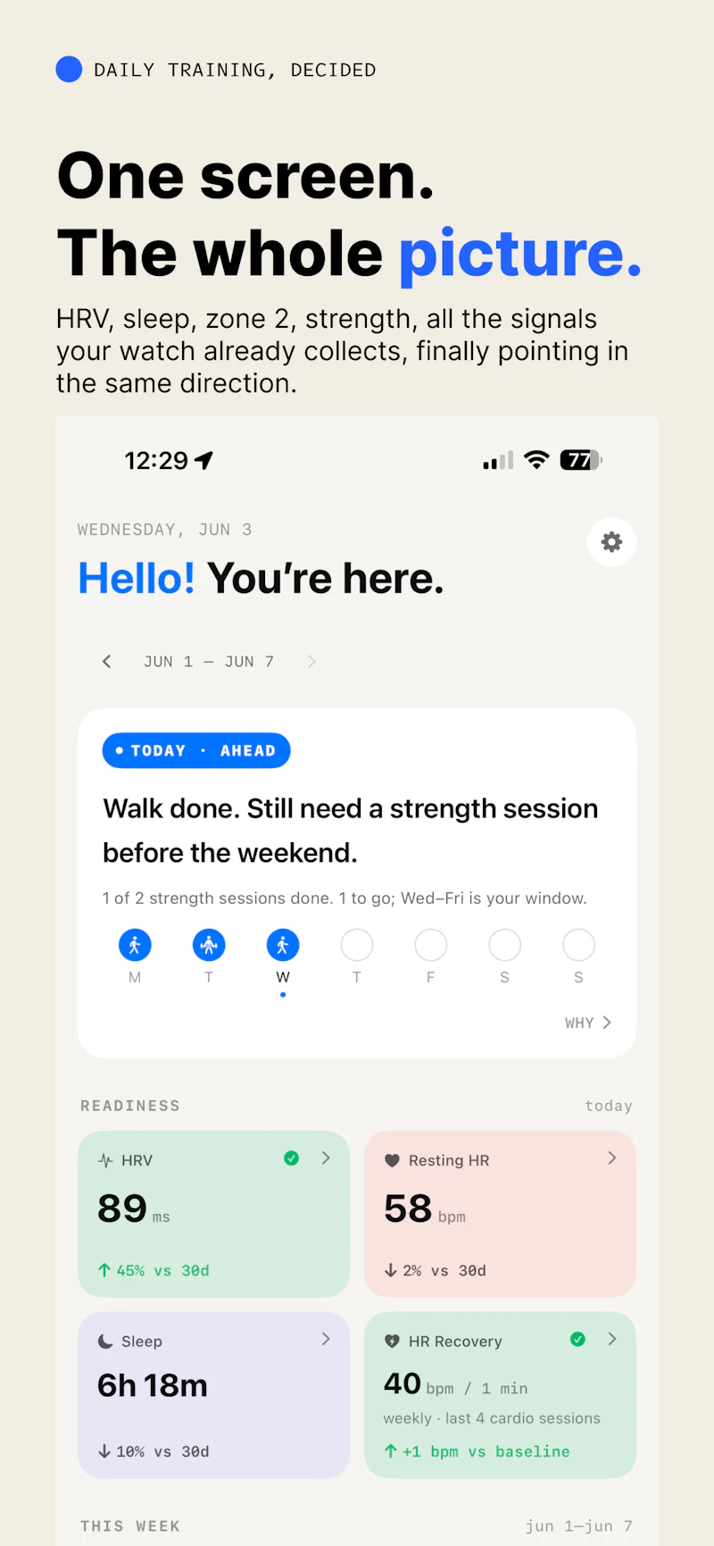 Form: Daily Fitness screenshot 1