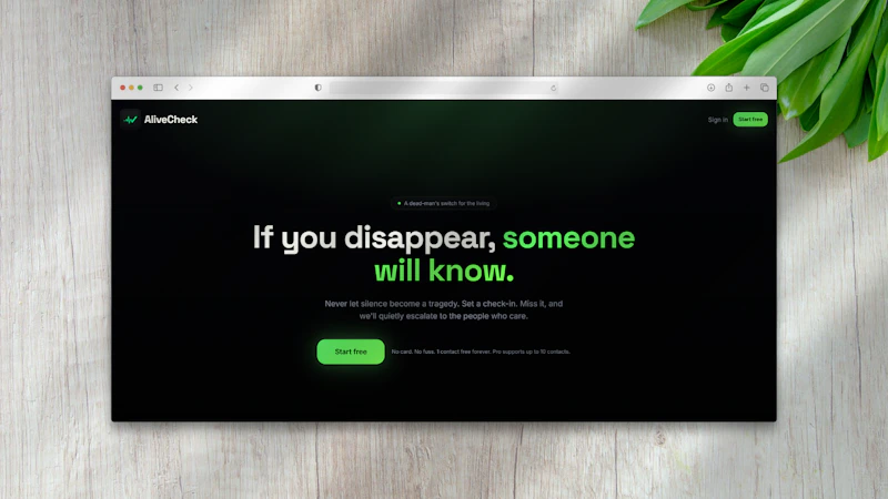 AliveCheck screenshot 2