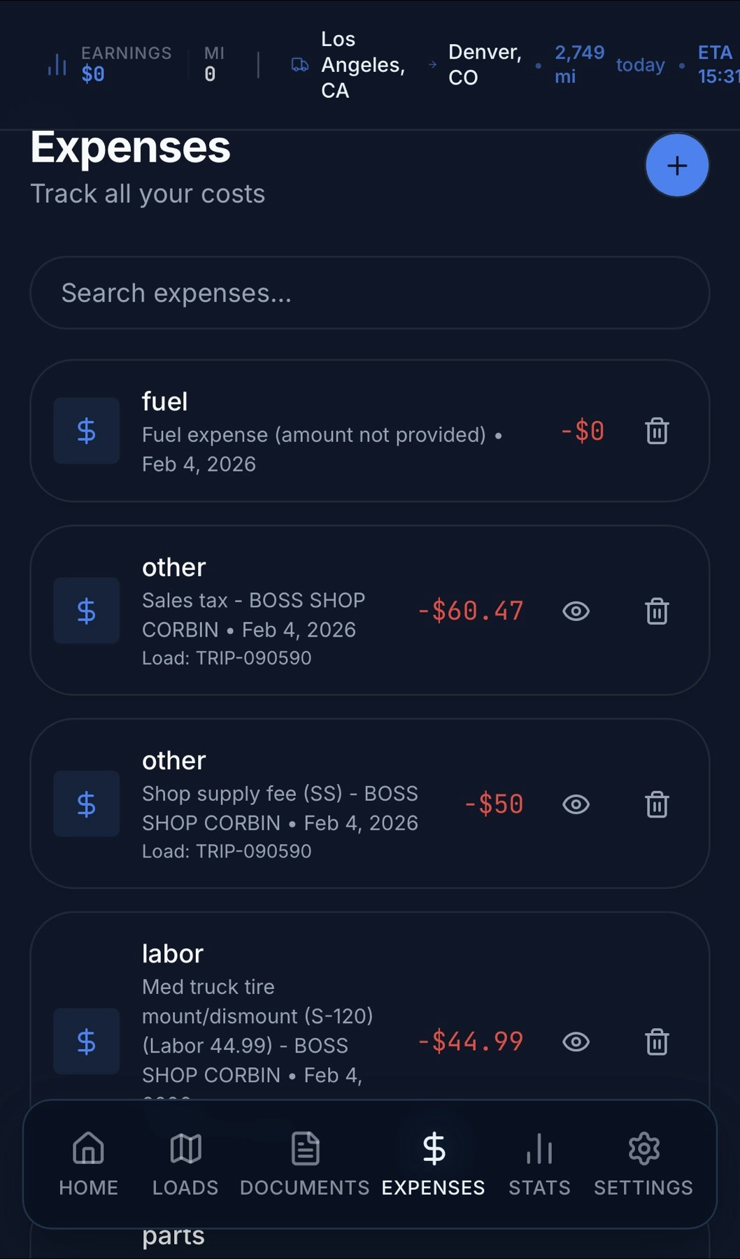 Roadboss - Screenshot 5 showing product features and functionality