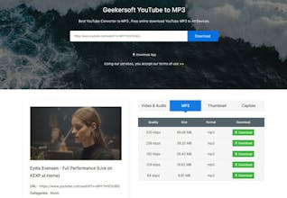 Geekersoft YouTube to MP3 gallery image