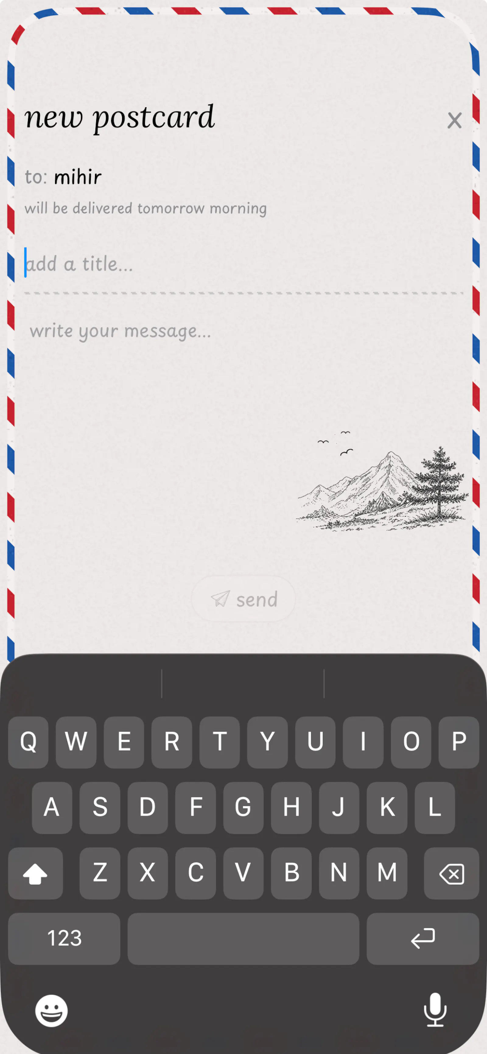 hey postcard - digital postcards screenshot 3