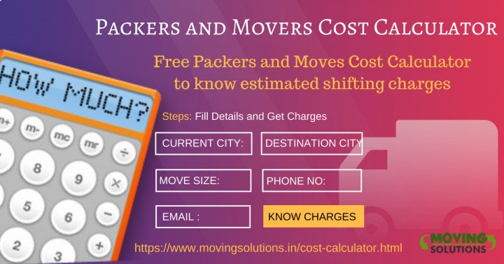 Packers and Movers Cost Calculator