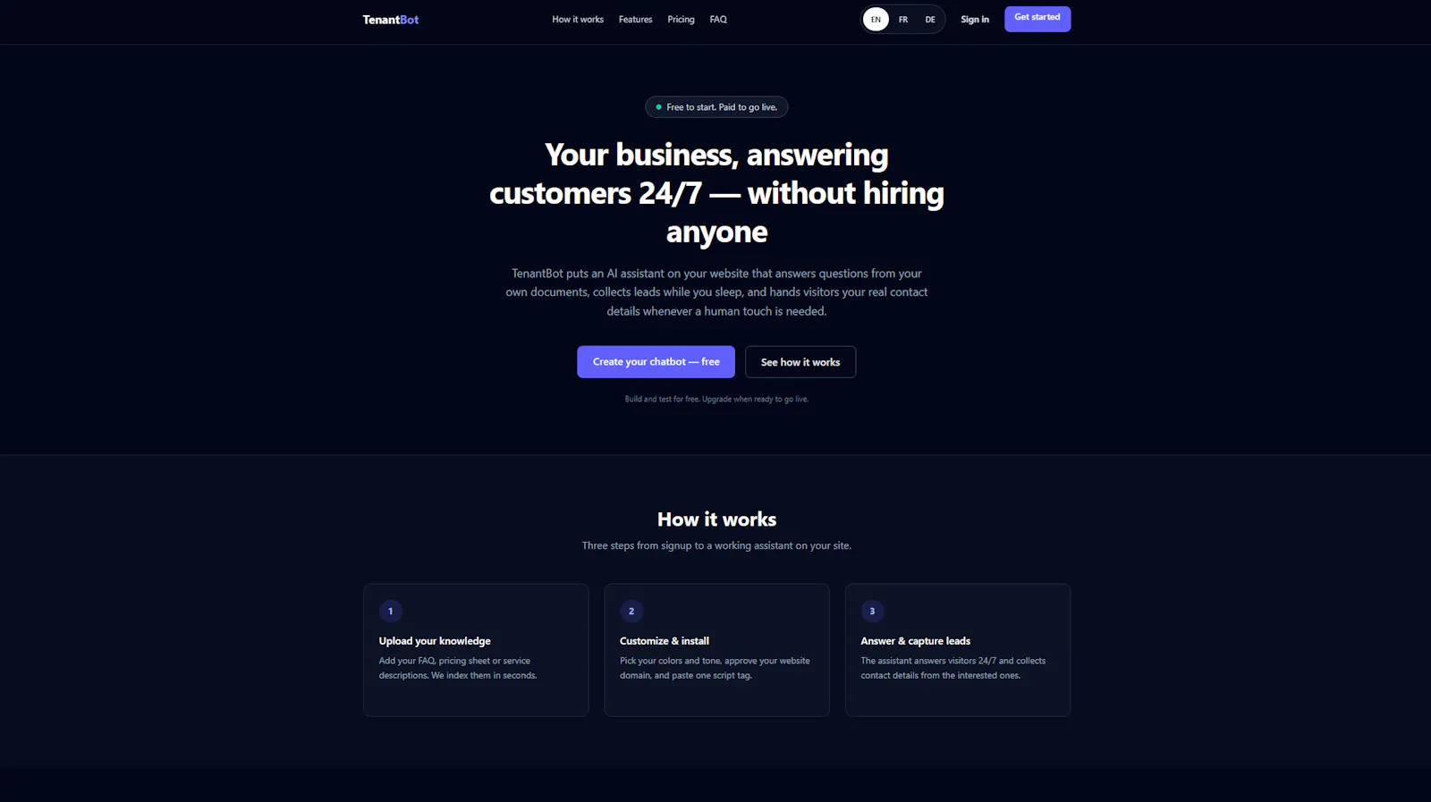 TenantBot screenshot 1