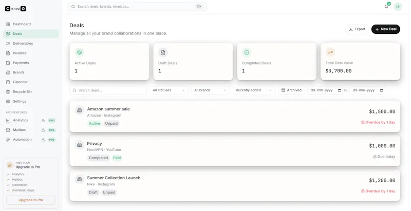 Creovio screenshot 2