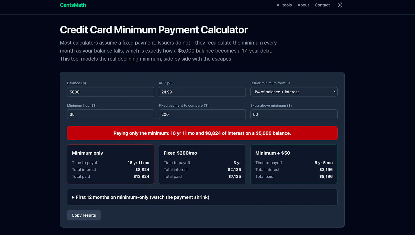 CentsMath screenshot 2