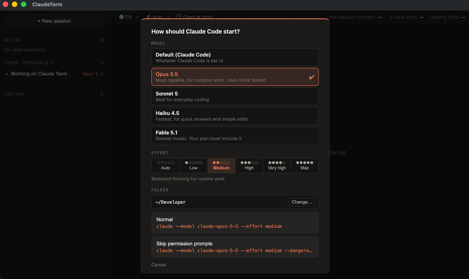 claude-term screenshot 1