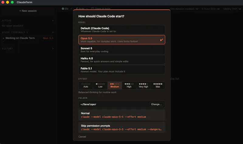 claude-term screenshot 1