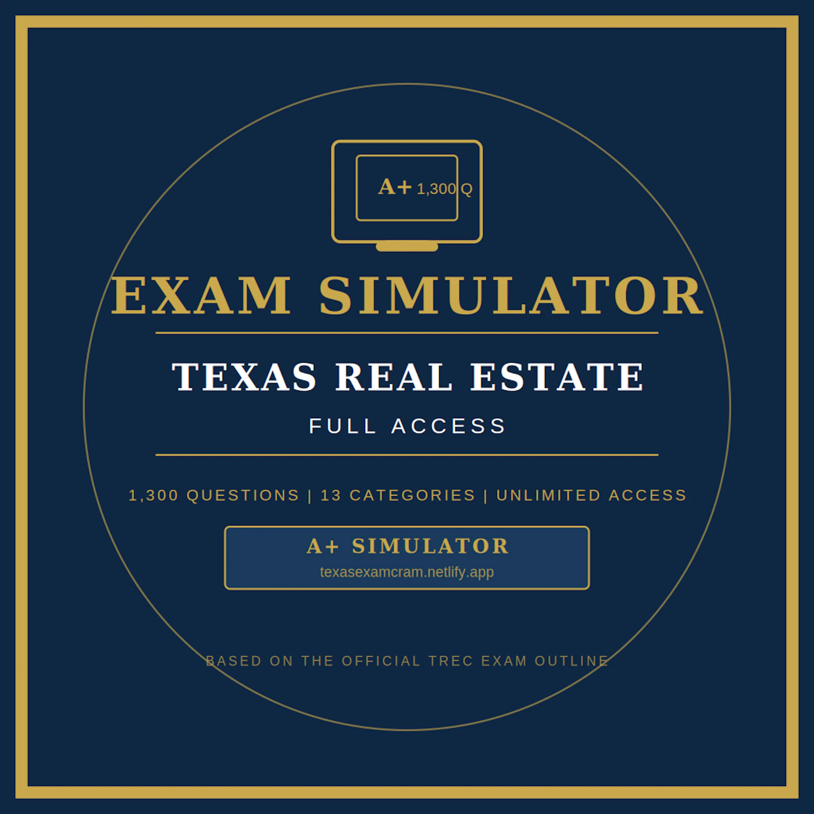 Texas Real Estate Exam Simulator screenshot 1