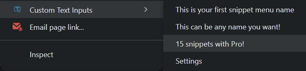 Custom Text Inputs — Chrome Extension gallery image