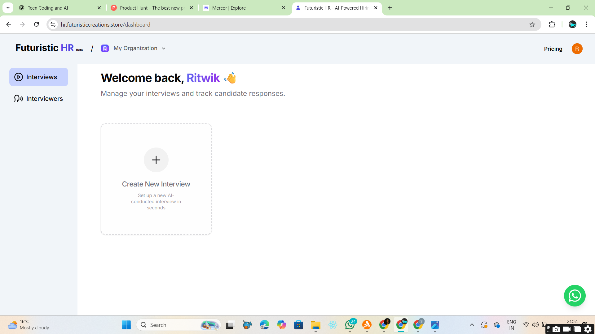 HR AI Automations - Screenshot 2 showing product features and functionality