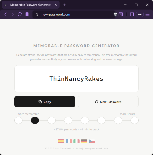 Memorable Password Generator gallery image