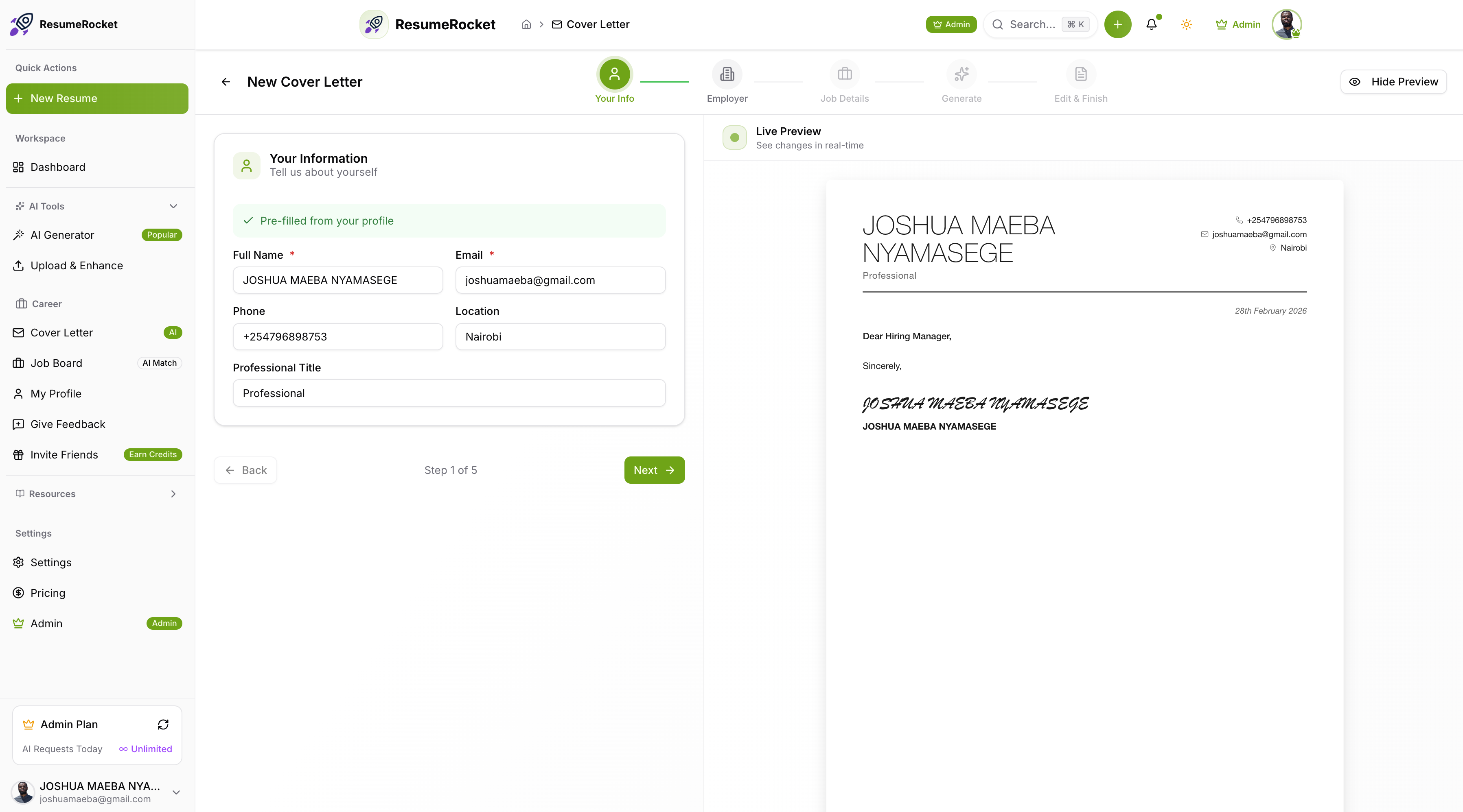 ResumeRocket gallery image