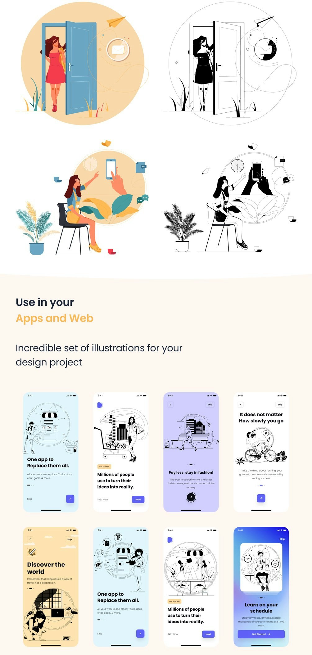 Empty states Illustrations gallery image