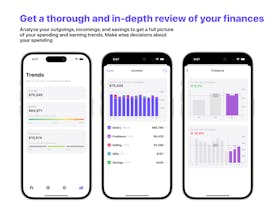 Screenshot of iOS app assisting in financial strategy planning