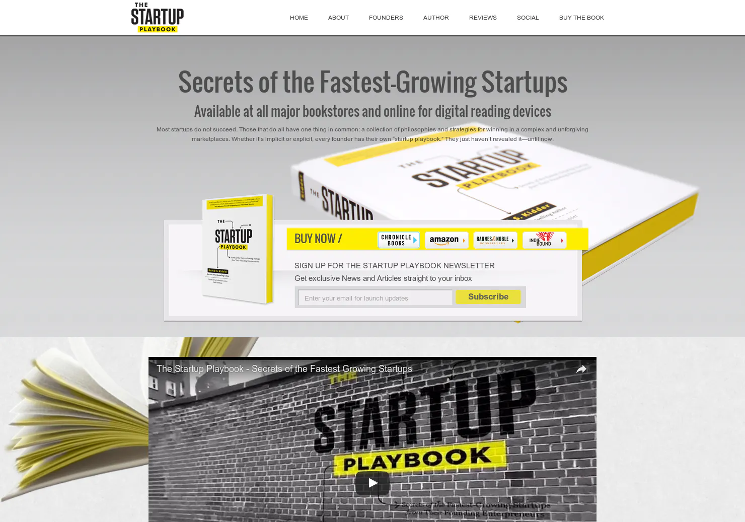 The Startup Playbook
