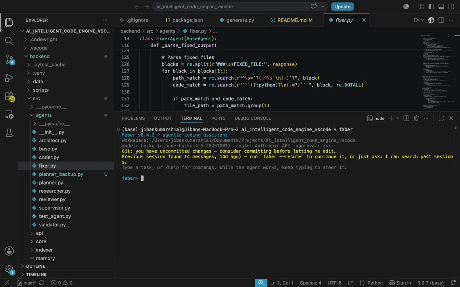 Faber screenshot 1