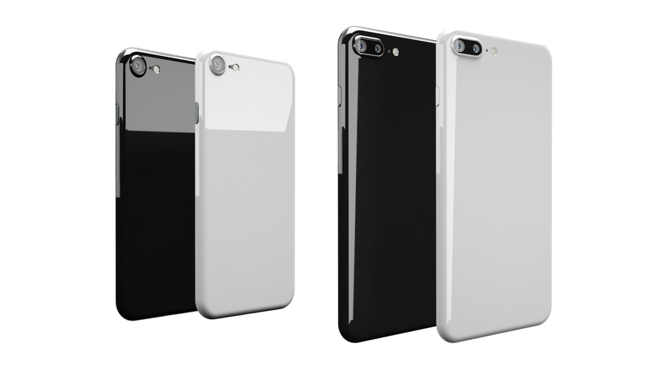 Jet Black & Titanium White Cases.