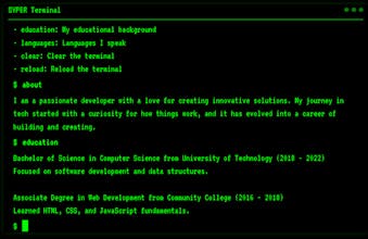 Interactive Retro CRT Terminal CV gallery image