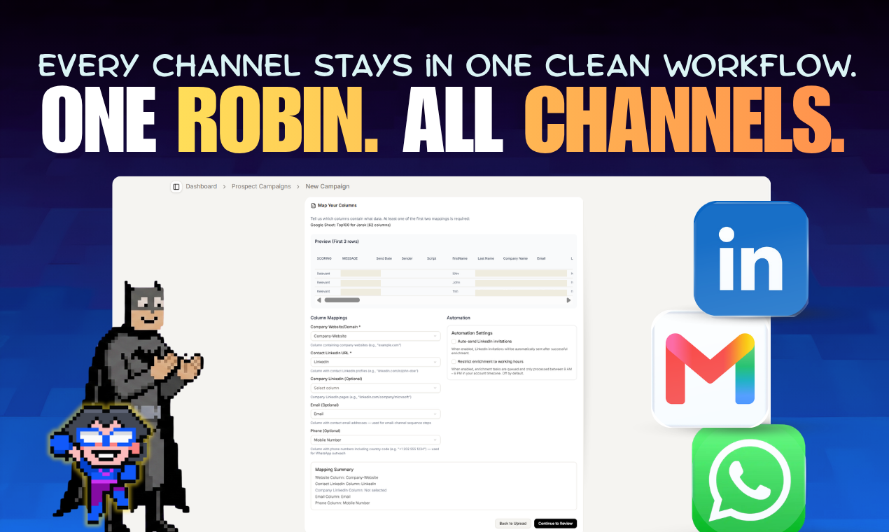 ReachRobin 2.0: Multi-Channel Outreach  gallery image