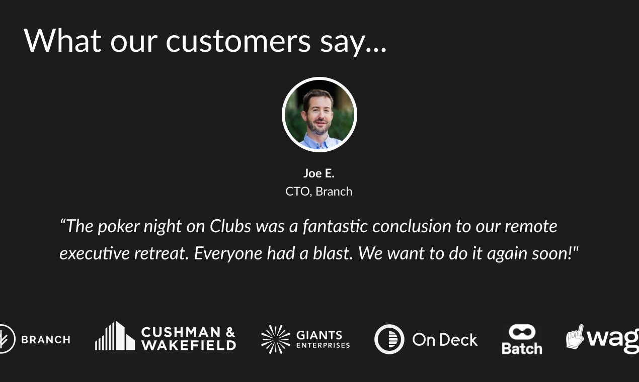 Clubs Poker - For Companies gallery image