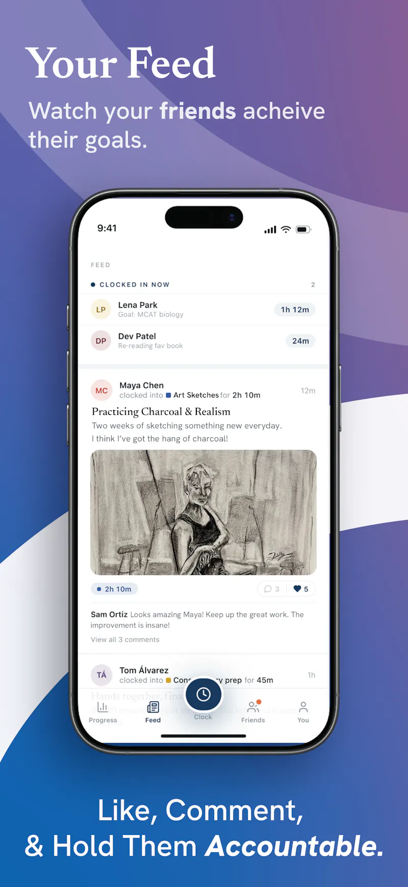 Progra: Productivity with Friends screenshot 1