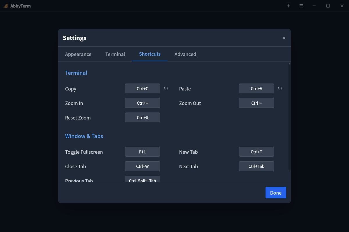 AbbyTerm - Screenshot 2 showing product features and functionality