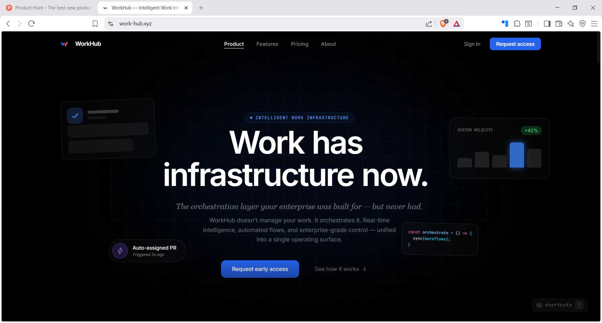 WorkHub 대표 미리보기