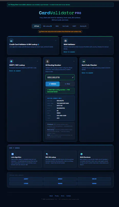 CardValidator Pro product banner