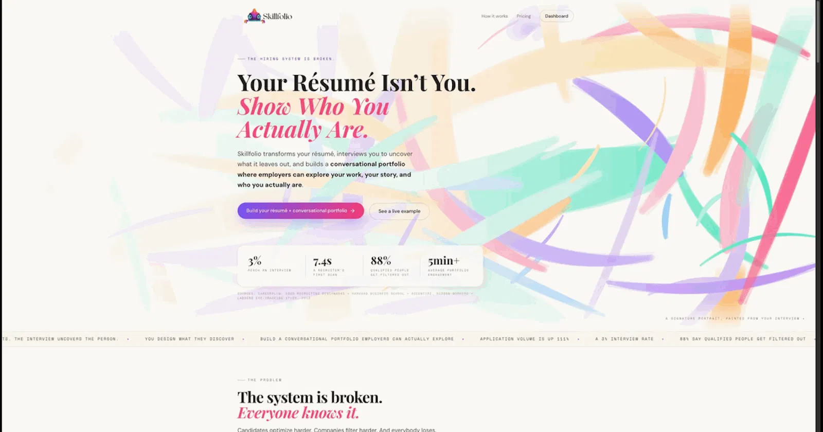Skillfolio —The Conversational Portfolio screenshot 1