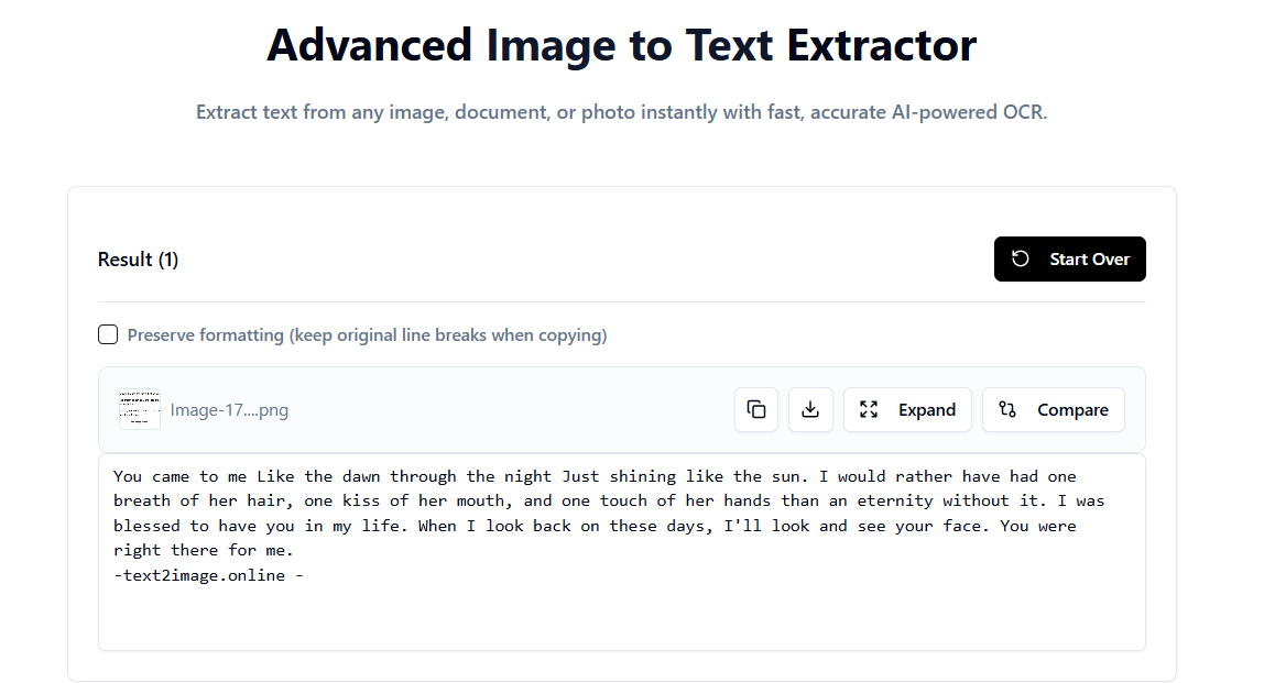 Advanced OCR Image to Text Extractor  gallery image