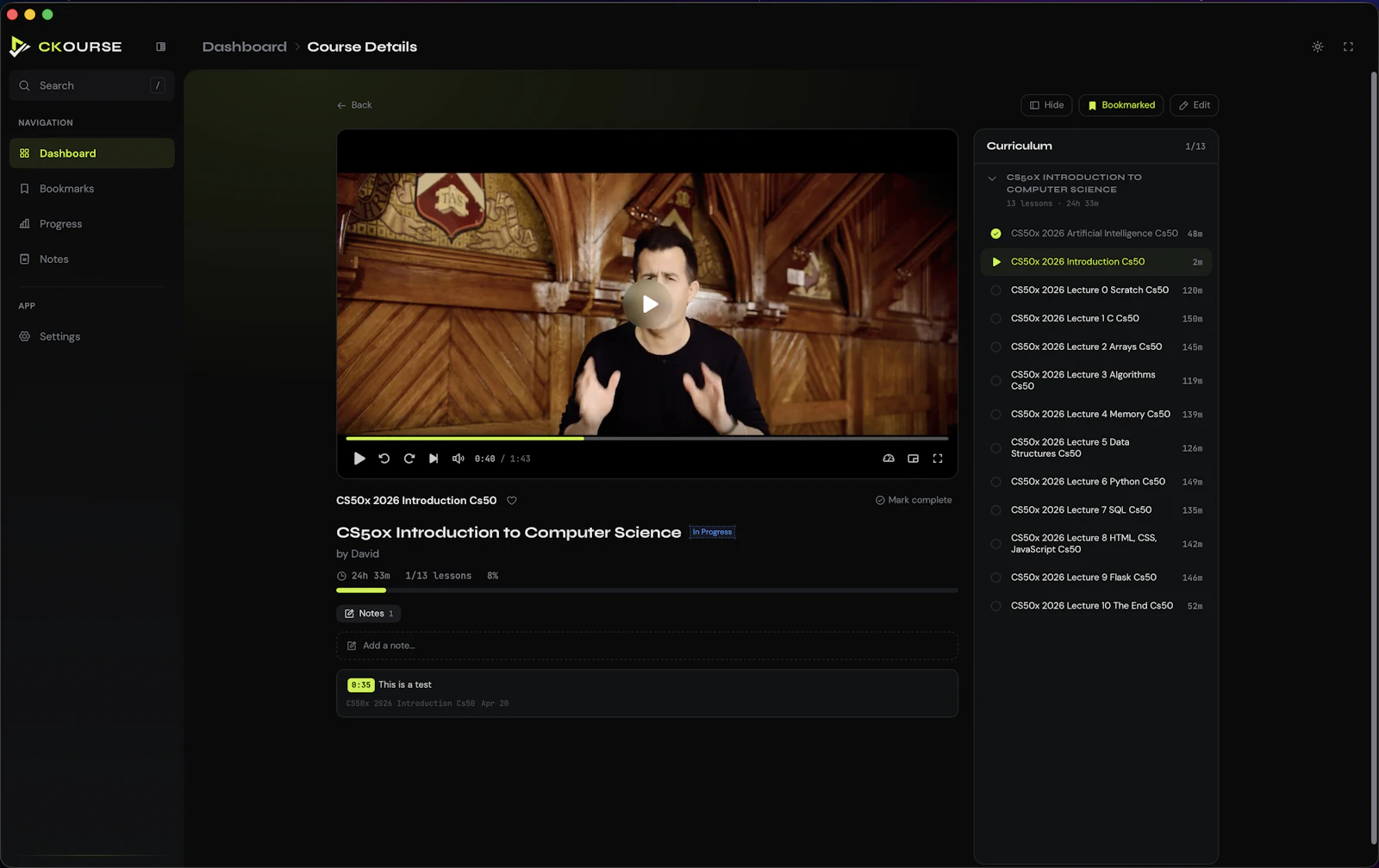 Ckourse screenshot 3