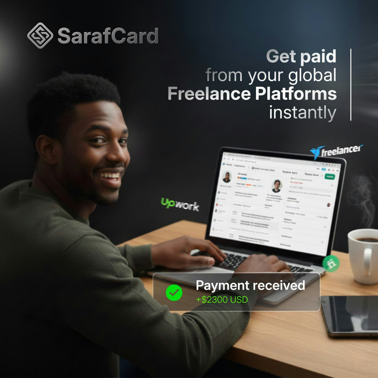SarafCard Business - Screenshot 2 showing product features and functionality
