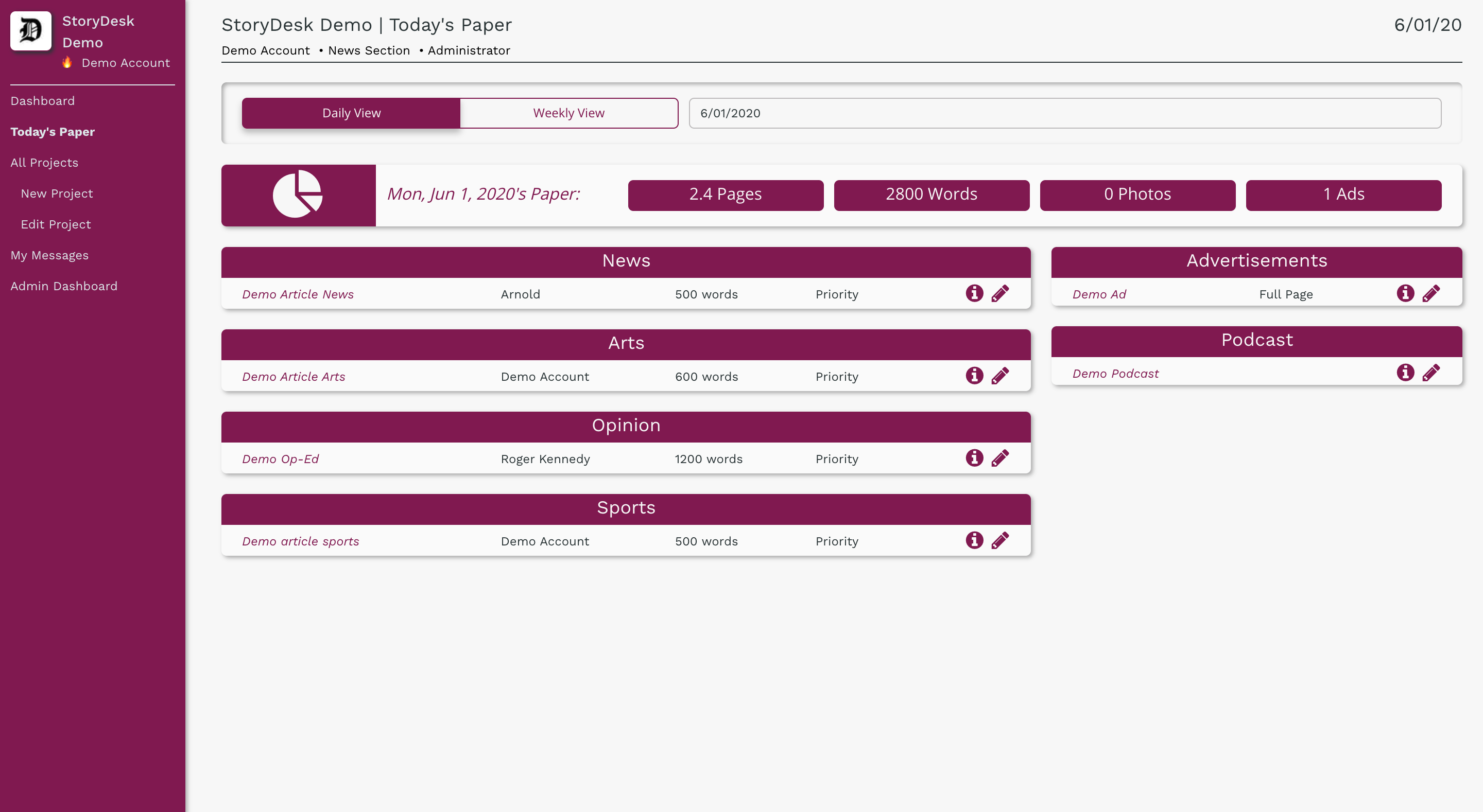 StoryDesk gallery image