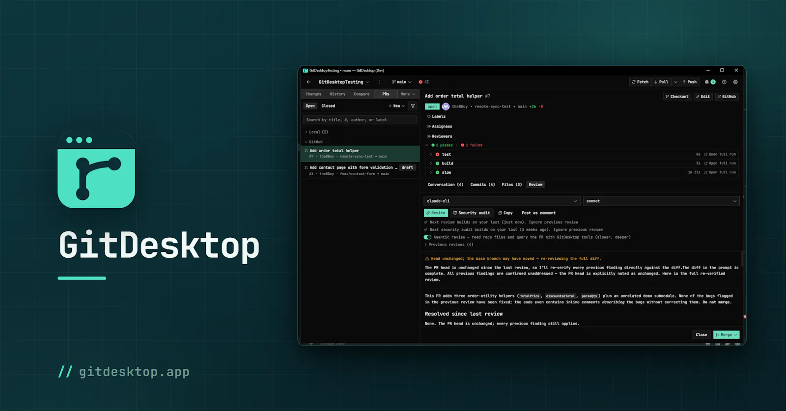 GitDesktop screenshot 1