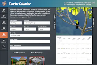 Sunrise Calendar gallery image
