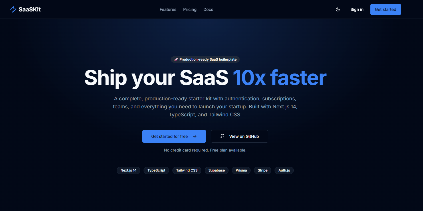 Modern SaaS Starter Kit media 1