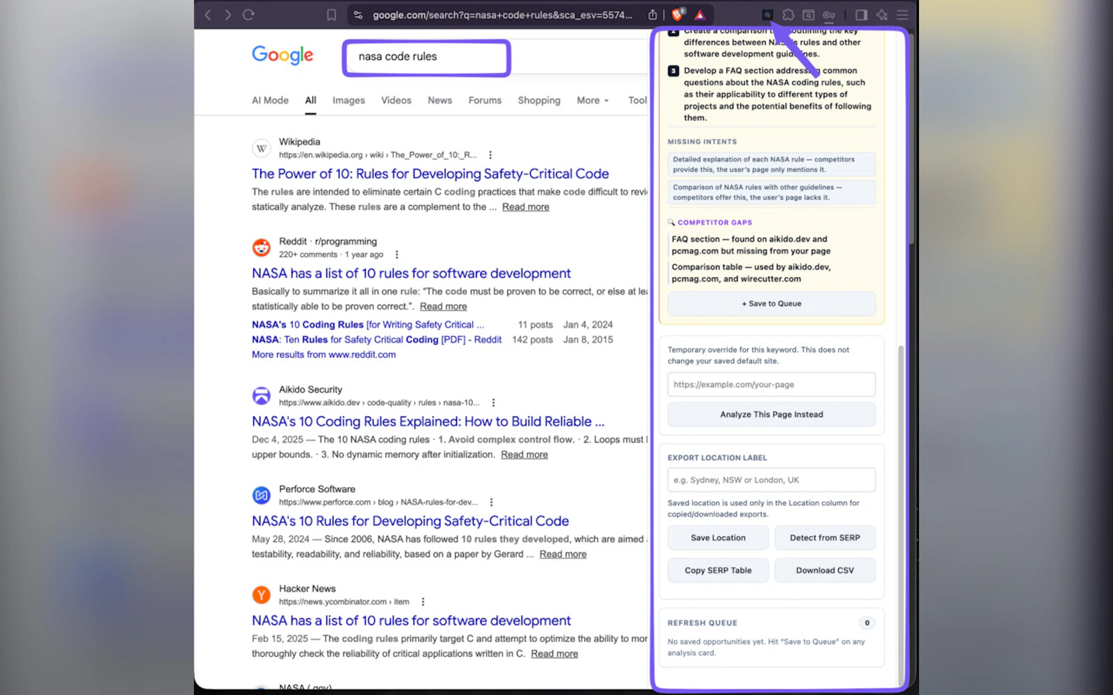 SERP Refresh: AI SEO GSC Content Updates screenshot 3