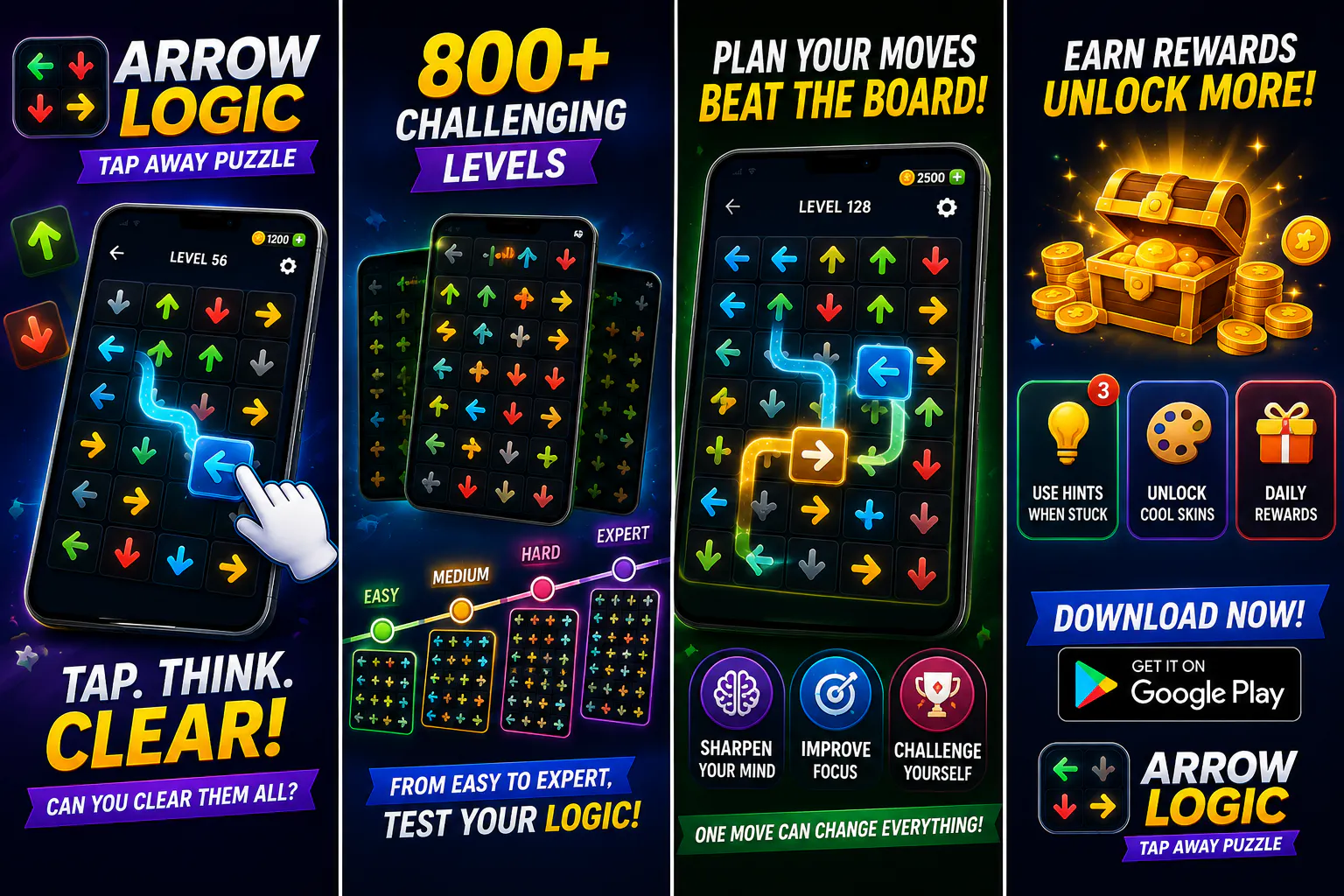 Arrow Logic: Tap Away Puzzle gallery image
