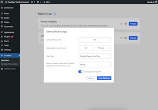 Live Demo Sandbox for WordPress gallery image