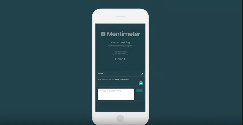 Enable your audience to ask you questions with their smartphone - live!