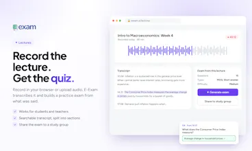 EExam: AI Quiz Generator gallery image