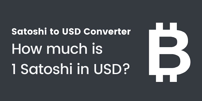 Satoshi to USD Converter media 1