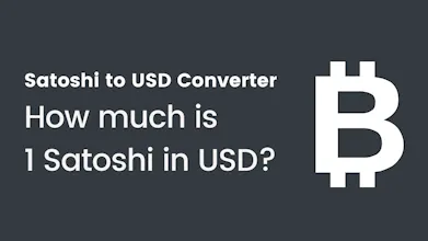 Satoshi to USD Converter gallery image