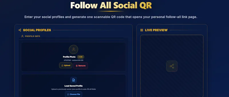 Follow All Social QR screenshot 1