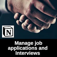 Notion Template for job Interviews gallery image