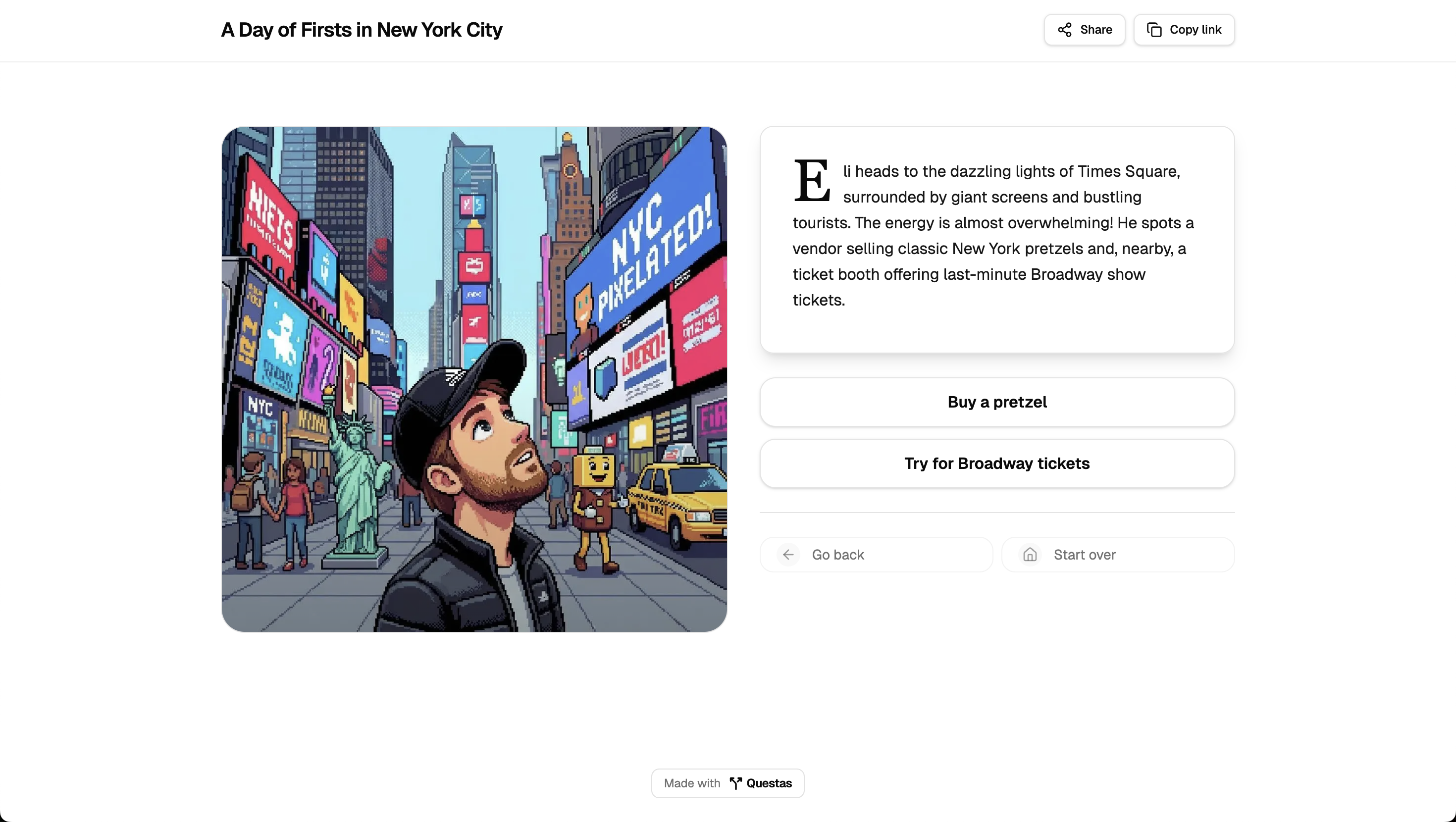 Questas - Screenshot 3 showing product features and functionality