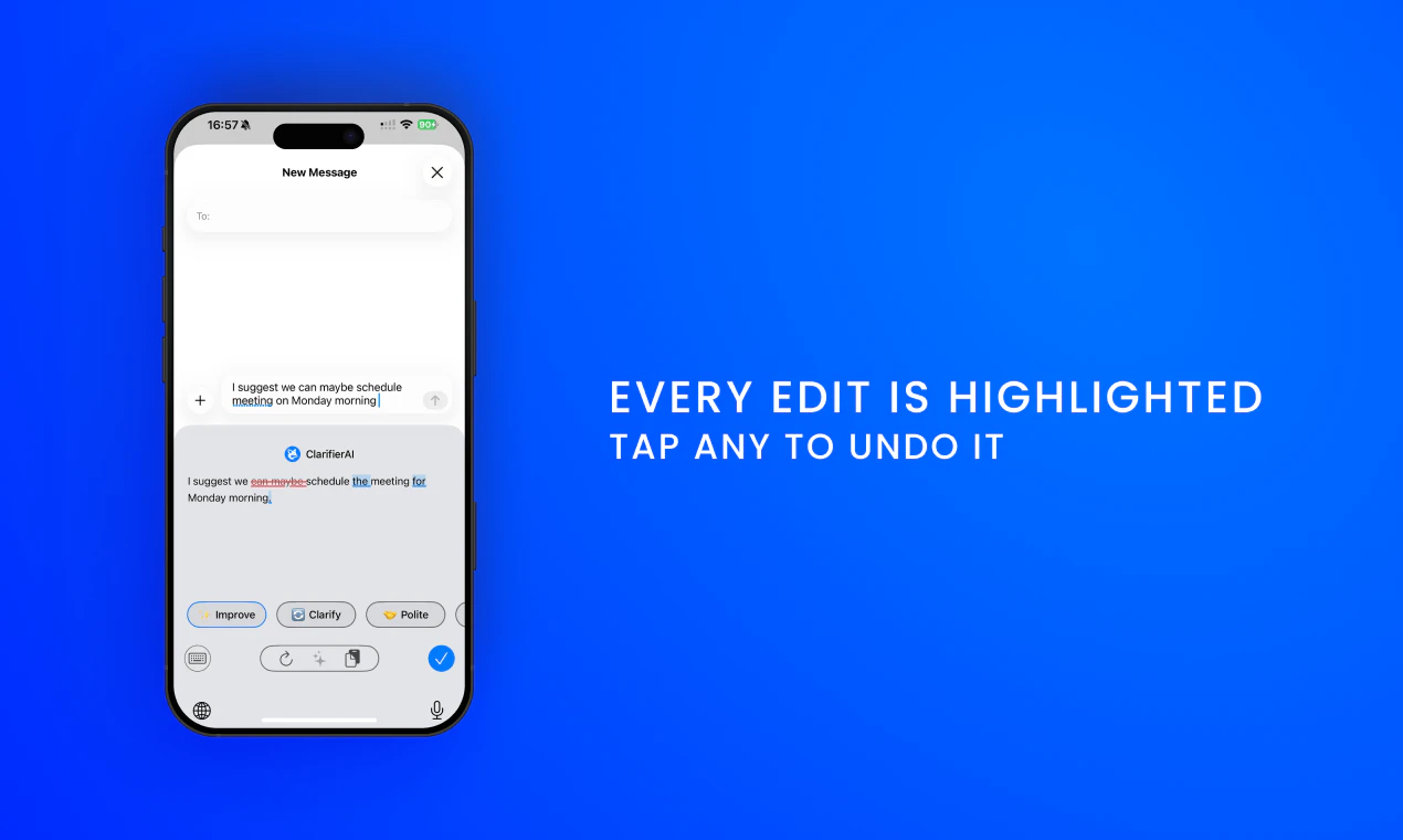 ClarifierAI for IOS screenshot 2