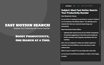 Fast Notion Search gallery image